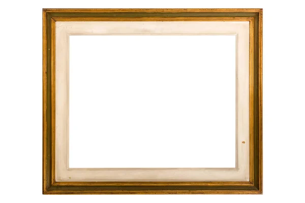 Houten Frame Rustieke Houten Frame Geïsoleerd Witte Achtergrond Imagem — Stockfoto