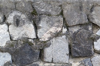 Arka plan - yığılmış taş duvar kayalar..