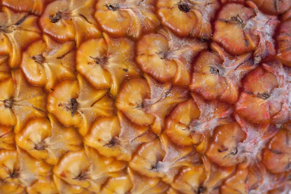 Olgun taze ananas doku, makro görünümü yakından
