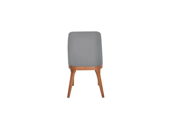 Renkli Ahşap Kumaş Sandalye Beyaza Izole Edilmiş — Stok fotoğraf