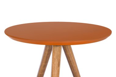 Masa beyaz arkaplanda izole edildi.