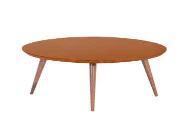 Masa beyaz arkaplanda izole edildi.