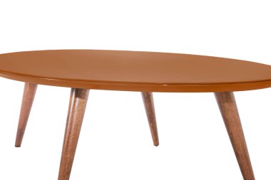 Masa beyaz arkaplanda izole edildi.