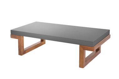 Beyaz arka plan üzerinde izole gri tablo.