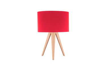 Dekoratif tripos durmakta olan lamba / LAMP / LAMPSHADE beyaz üzerinde izole