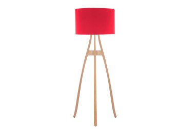 Dekoratif tripos durmakta olan lamba / LAMP / LAMPSHADE beyaz üzerinde izole