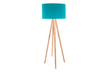 Dekoratif tripos durmakta olan lamba / LAMP / LAMPSHADE beyaz üzerinde izole
