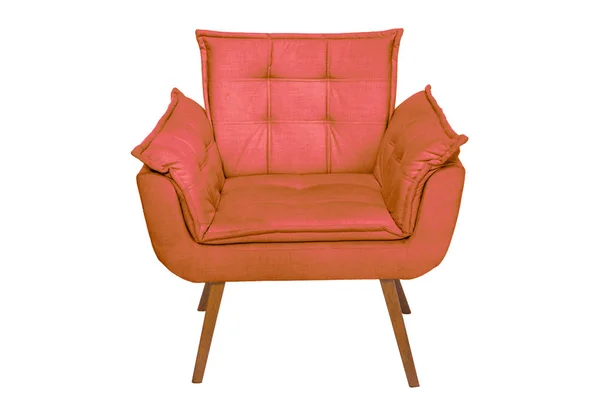 Poltrona Cadeira Designer Moderno Textura Fundo Branco — Fotografia de Stock