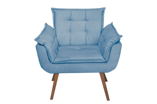 ホワイト バック グラウンド テクスチャのアームチェアのモダンなデザイナーの椅子 — ストック写真