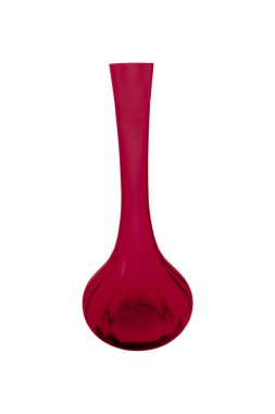 Beyaz bir arka plan üzerinde (cam, boş, vazo izole zarif renk cam vazo)