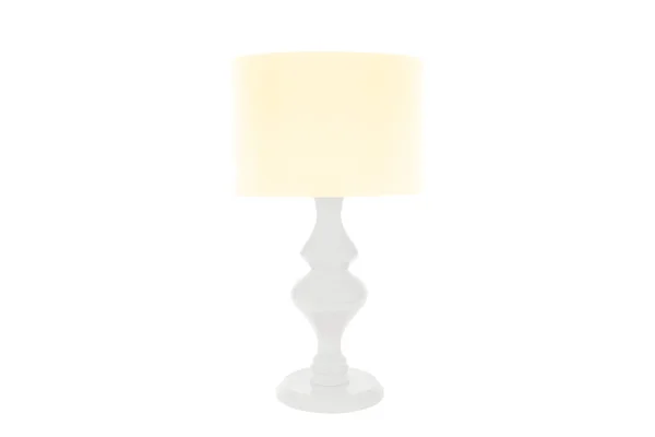 Lampe Table Moderne Couleur Avec Petit Abat Jour Blanc Isolé — Photo