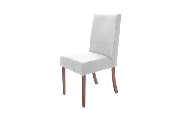 Barvy Dřeva Židle Objekt Izolované Bílém Pozadí — Stock fotografie