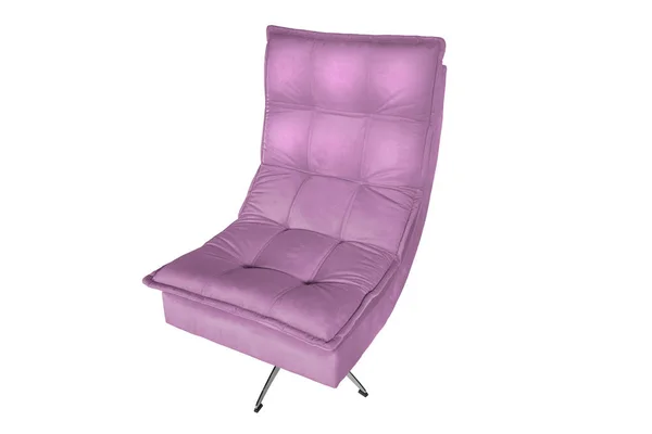 Fauteuil Canapé Couleur Isolé Sur Blanc — Photo