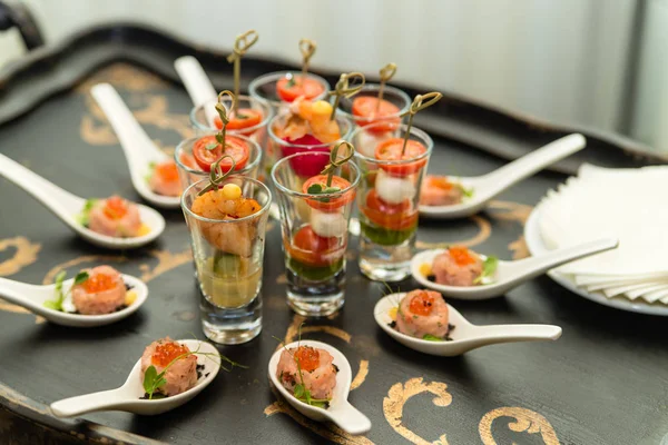 Shrimp Starters Banket Table Celebration — Stock Photo, Image
