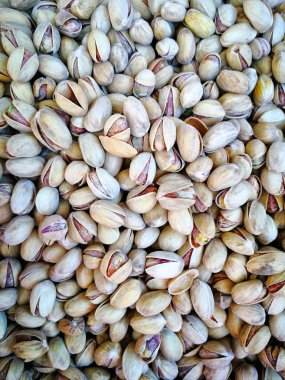 Fıstıklı doku. Fındık. Bir doku olarak taze Antep fıstığı