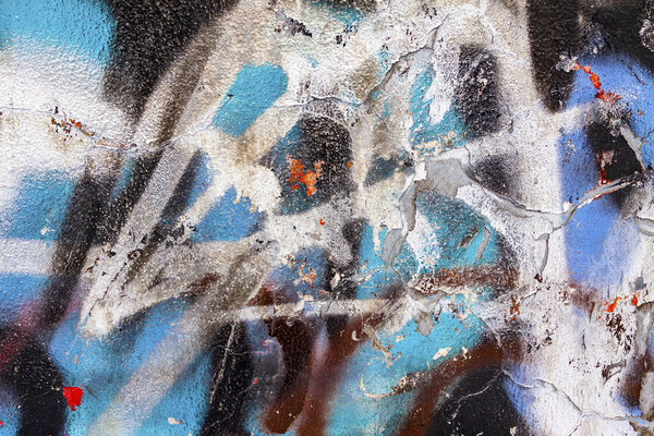 Абстрактный естественный фон. Старая стена с исчезнувшей краской
