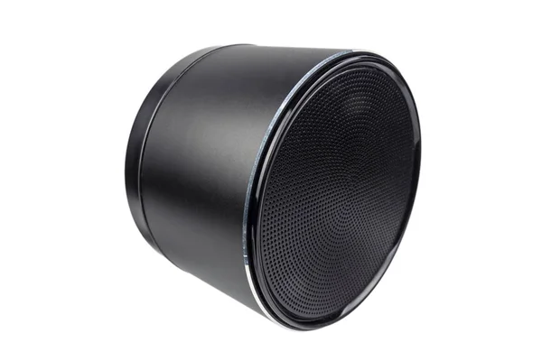 Mini speaker closeup on a white background, isolate — Stock Photo, Image