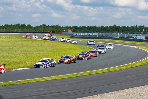 Moskova Rusya 06.09.2019 Ring araba yarışı İlk tur