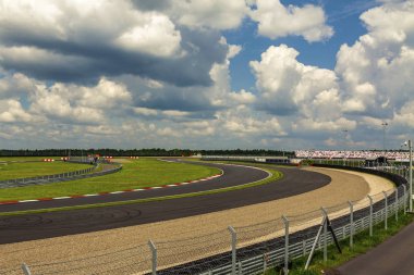 Moskova Rusya 06.09.2019 Ring araba yarışı İlk tur