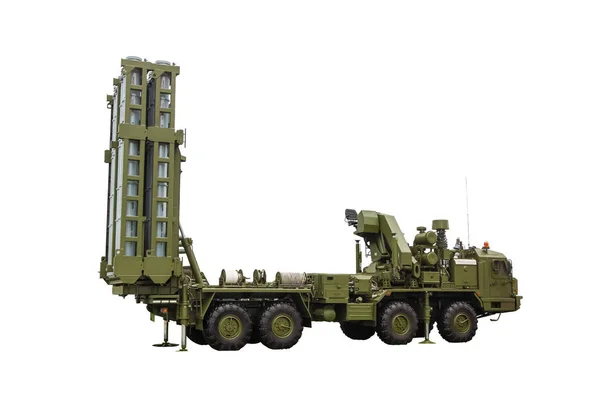 Rocket complex S-300 on a white background, isolate — Stock Photo, Image