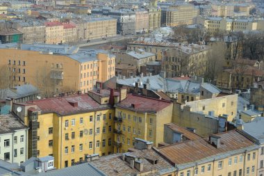 Saint-Petersburg, Rusya, 18 Nisan 2019, Rusya, Avrupa, saint-petersburg merkezipanoraması
