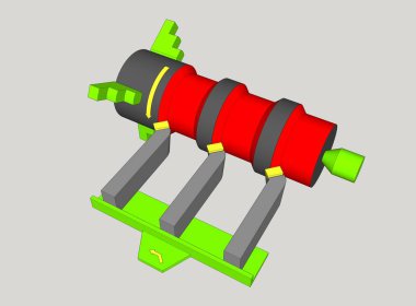 Birkaç dönüm araçları tarafından uzun bir yüzey dönüm