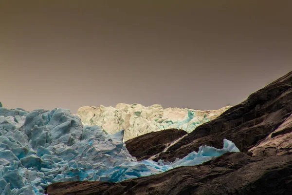 Uma bela vista para estas geleiras de massa — Fotografia de Stock