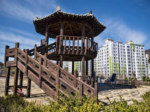 Koreanische Traditionelle Laube Der Stadt Yeosu Südkorea — Stockfoto