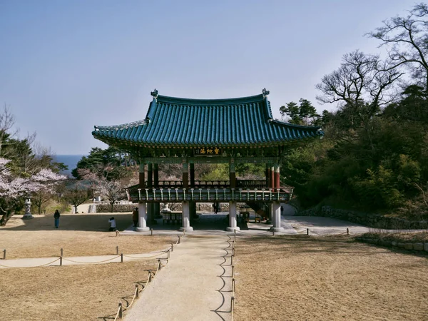 Традиционный Корейский Древонасаждение Храме Наксанса Южная Корея — стоковое фото