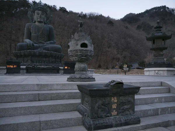 Grote Boeddhabeeld Seoraksan National Park Zuid Korea — Stockfoto