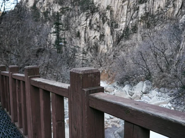 Ponte Legno Montagna Corea Del Sud — Foto Stock