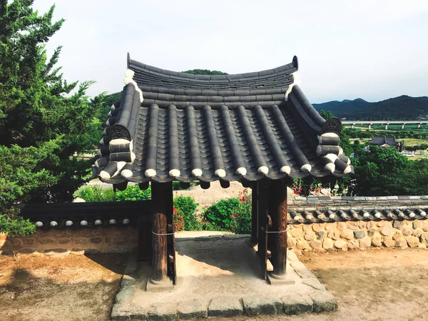 Belo Arco Tradicional Templo Naksansa Coreia Sul — Fotografia de Stock