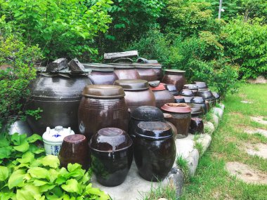 Varil Kimchi Koreli bir köyde Güney Kore yemek pişirmek için