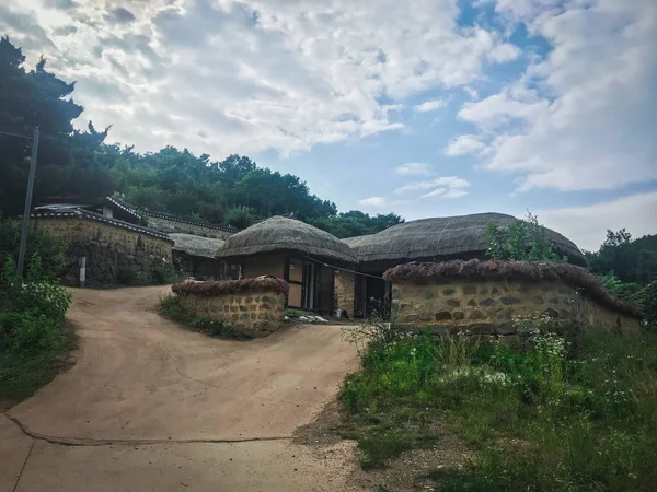 Asijské Domy Tradiční Vesnici Jižní Korea — Stock fotografie