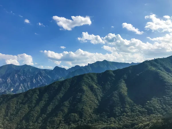 Yüksek Tepe Görünümünden Güzel Dağlara Seoraksan Milli Parkı Güney Kore — Stok fotoğraf