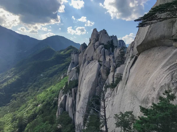 Grandes Rochas Parque Nacional Seoraksan Coreia Sul — Fotografia de Stock