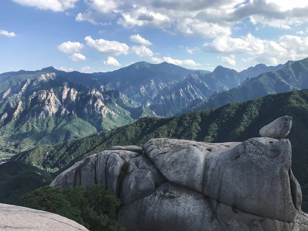 Grandes Rochas Parque Nacional Seoraksan Coreia Sul — Fotografia de Stock