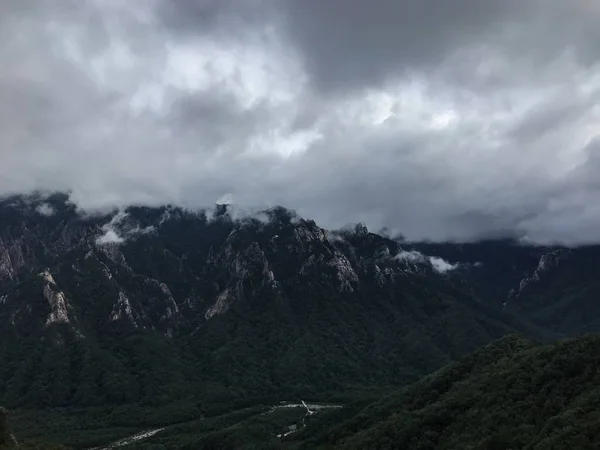 Vista Desde Pico Montaña Del Parque Nacional Seoraksan Corea Del — Foto de Stock