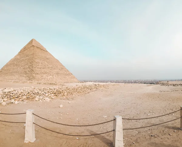 Blick Auf Die Große Pyramide Von Giza Ägypten — Stockfoto