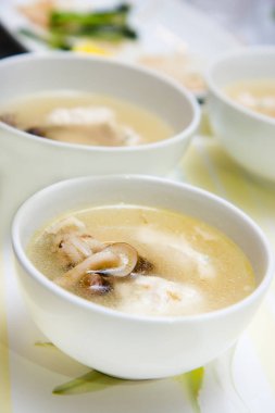 Kremalı mantar çorbası.