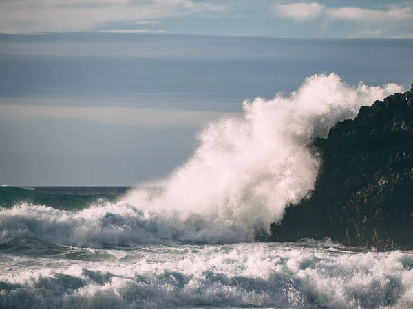 Podróże Portugalia Nazare Big Waves Surfing Cabo Roca — Zdjęcie stockowe