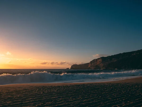 Portugalia Nazare Călătorie Surfing Valuri Mari — Fotografie, imagine de stoc