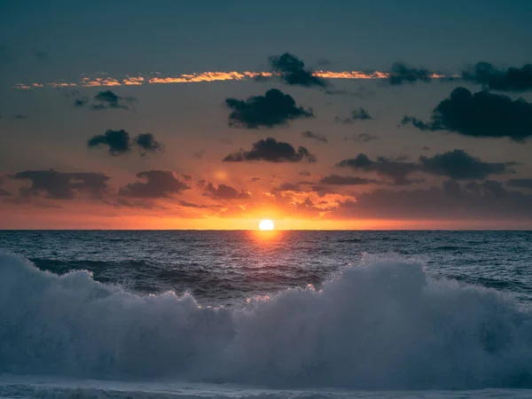 Portugal Nazare Resa Surfa Stora Vågor — Stockfoto