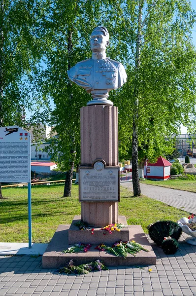 苏联两次英雄纪念碑 斯捷潘尼舍夫 赫梅林茨村 扎多斯克区 利佩茨克地区 俄罗斯联邦 2018年5月11日 — 图库照片