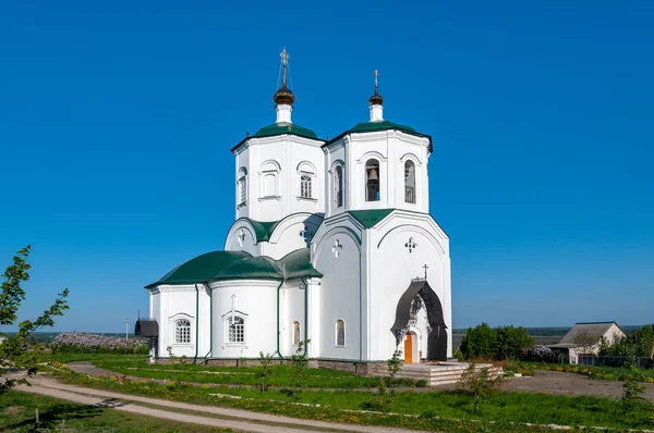 Iglesia San Sergio Radonezh Pueblo Lipovka Distrito Zadonsk Región Lipetsk —  Fotos de Stock