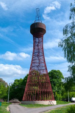 Nechaevs Malikanesi: Shukhov su kulesi, Polibino köyü, Dankov ilçesi, Lipetsk bölgesi, Rusya Federasyonu, 13 Mayıs 2018