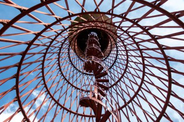 Nechaevs Malikanesi: Shukhov su kulesi, Polibino köyü, Dankov ilçesi, Lipetsk bölgesi, Rusya Federasyonu, 13 Mayıs 2018