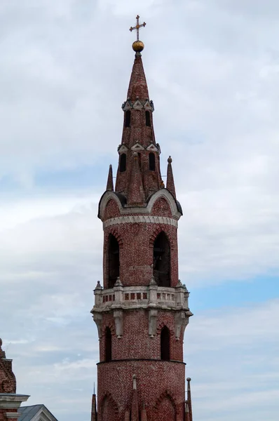 Campanario Iglesia Del Icono Madre Dios Signo Pueblo Veshalovka Distrito — Foto de Stock