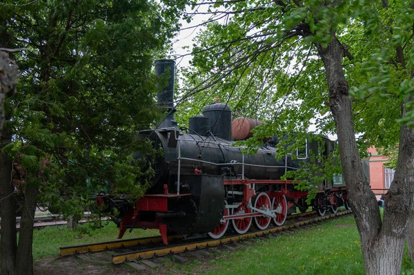 Monumento Motor Vapor 5804 Estación Leo Tolstoy Southeast Railway Asentamiento —  Fotos de Stock