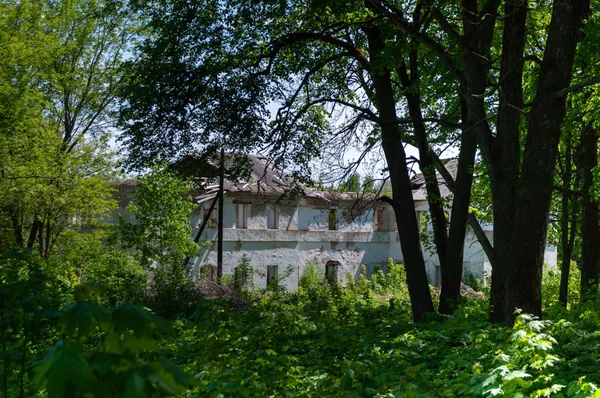 West wing of the manor house of the Muromtsev estate, Balovnevo village, Dankov district, Lipetsk region, Russian Federation, May 13, 2018